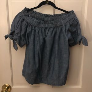 J crew off shoulder top